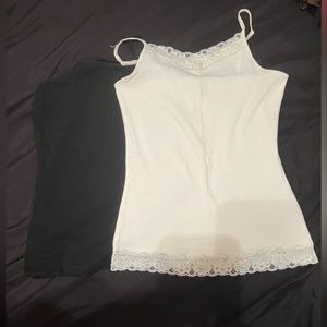 Black and white tank top